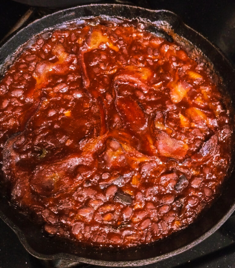 Sweet and Spicy Smoked Baked Beans